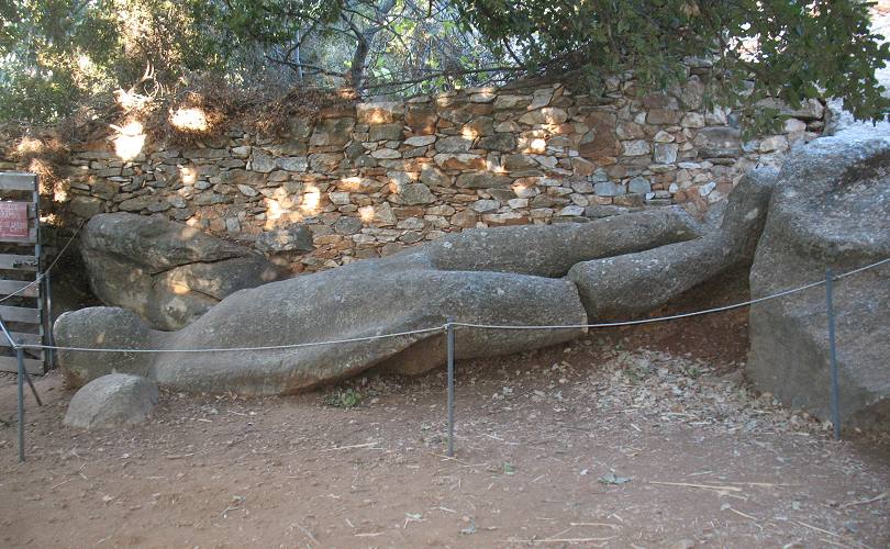 Kouros statue in Melanes area (Flerio)